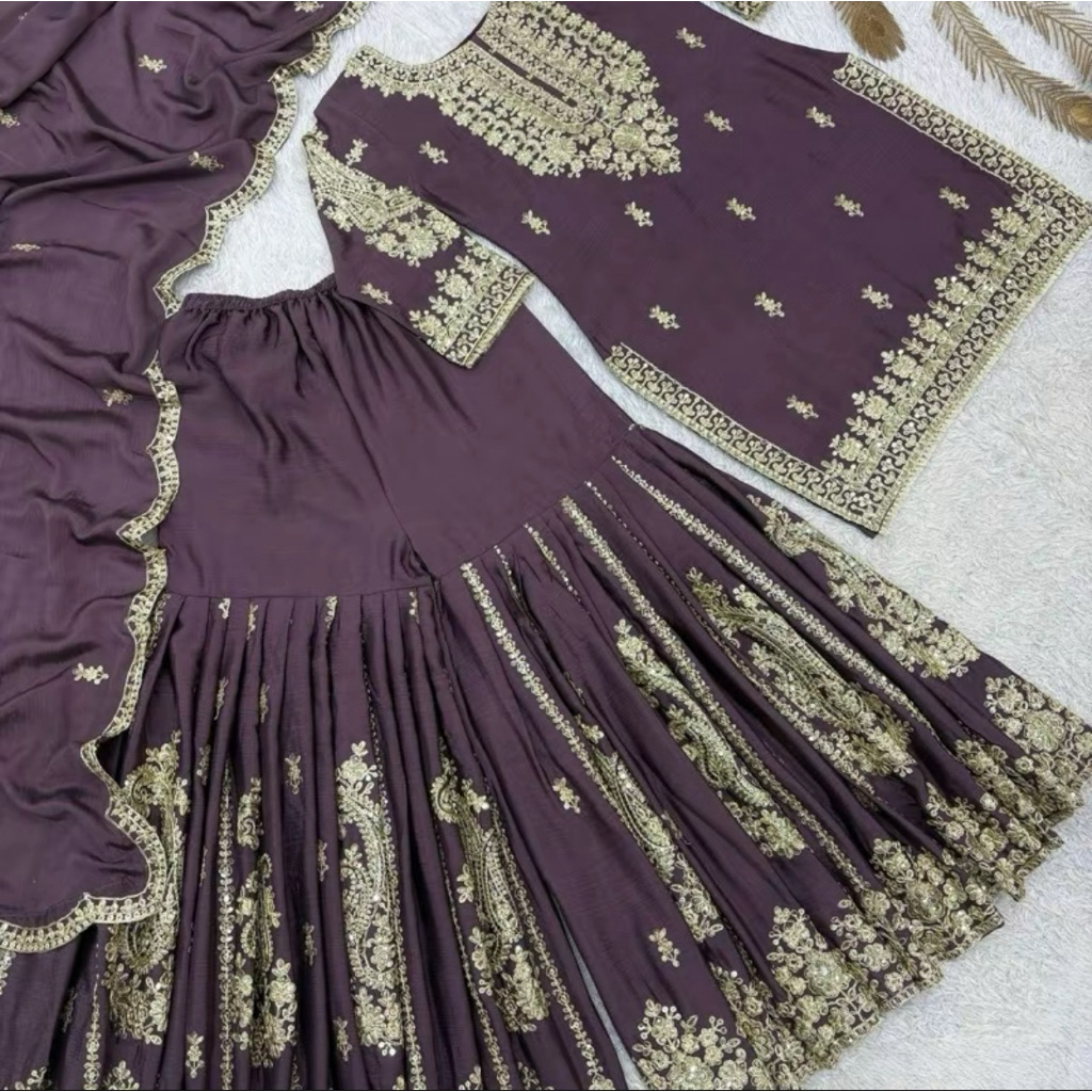 Baju Setelan celana sharara India