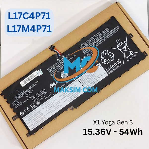 Baterai Lenovo Thinkpad X1 Yoga L17C4P71 L17M4P71 SB10K97624 01AV475 41CP4/48/113 -NEW