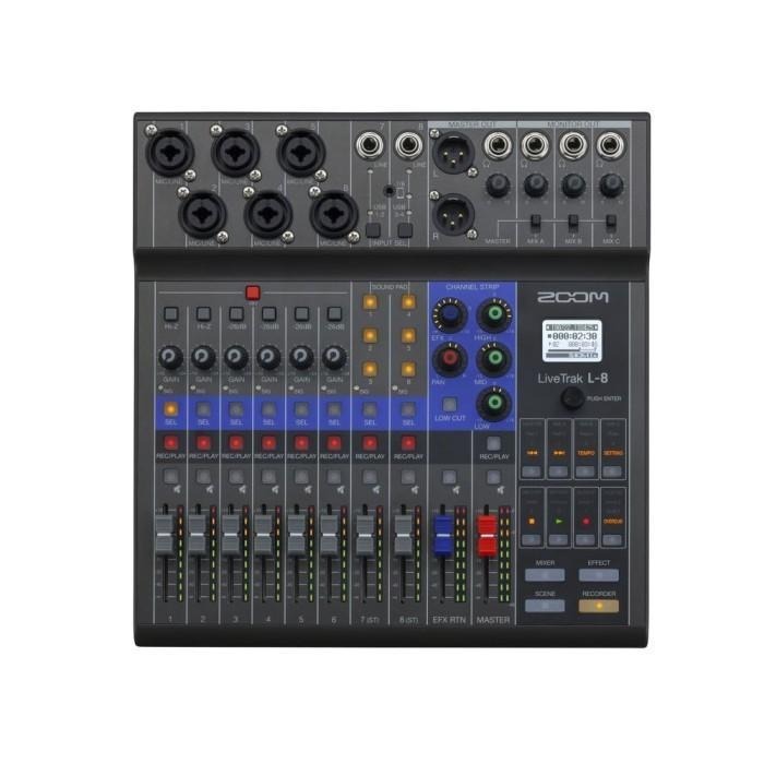 Zoom LiveTrak L-8 Portable 8-Channel Digital Mixer and Multitrack L8
