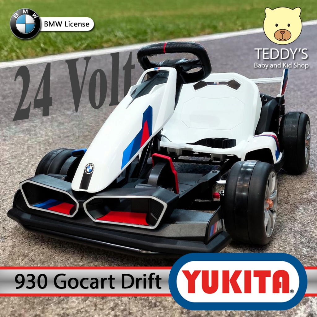 Yukita 930 Mobil Aki Anak Drift Go Kart BMW Mclaren License 24V 9Ah 2 Motor Mobil Listrik Anak