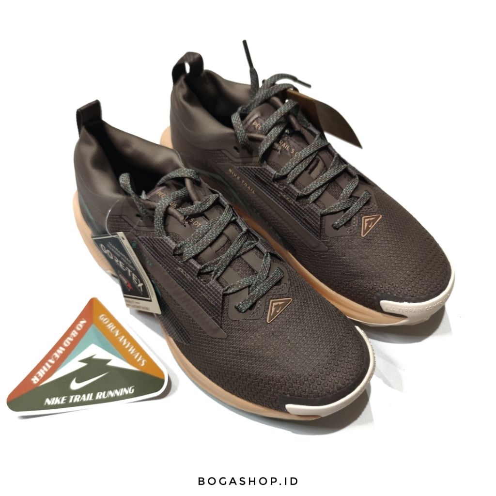 Sepatu Gunung Running Trail Nike Pegasus 5 GoreTex Waterproof Brown