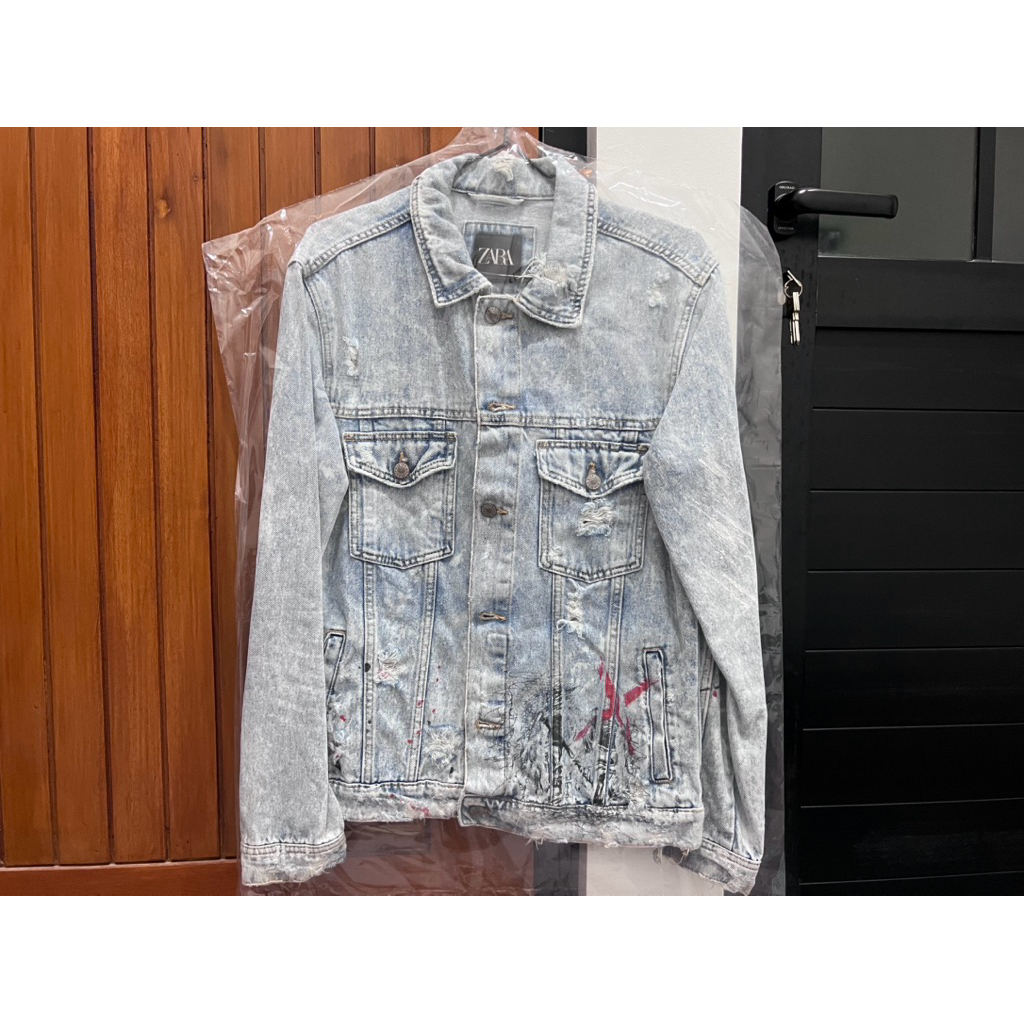 Jaket jeans denim zara man