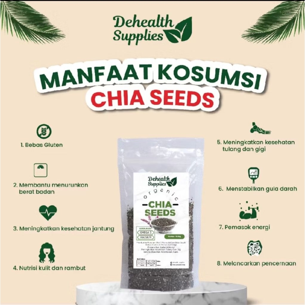 DEHEALTH SUPPLIES CHIA SEED 250gr