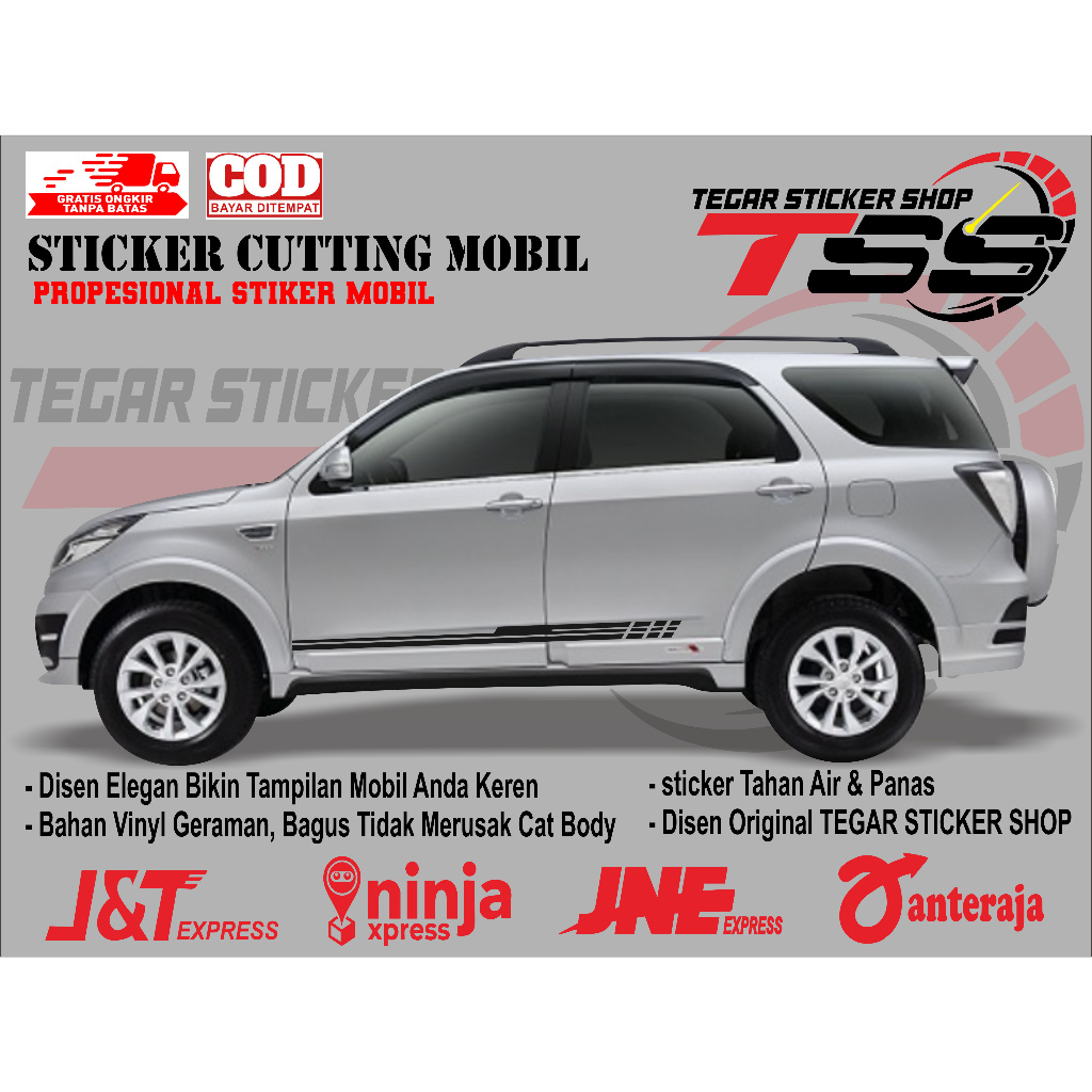 sticker mobil terios sticker mobil daihatsu terios stiker mobil terios keren sticker variasi mobil