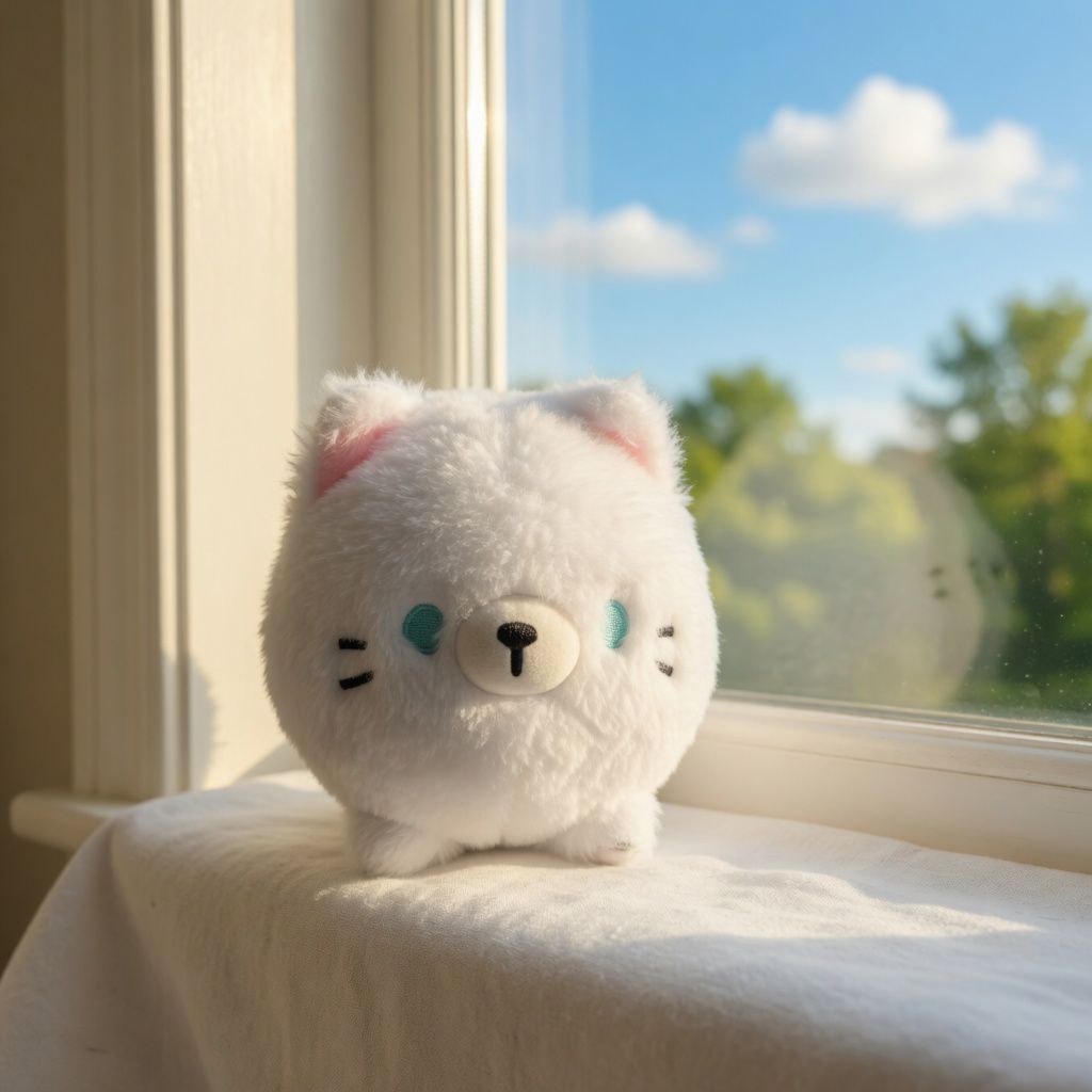 BONEKA HEWAN KUCING SNOWHITE ORIGINAL YELL. BONEKA LUCU KUCING PUTIH