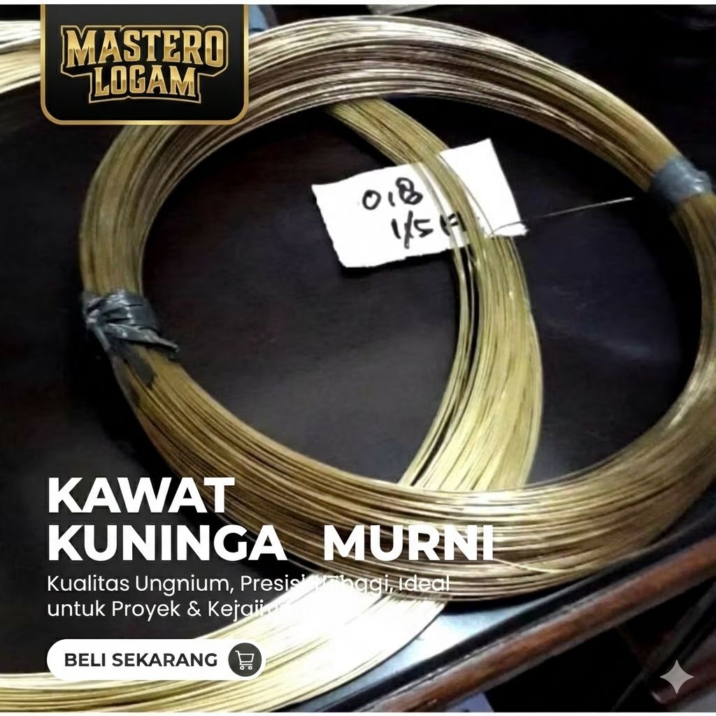 as/kawat Kuningan diameter 4mm x 1000mm/kawat las kuningan