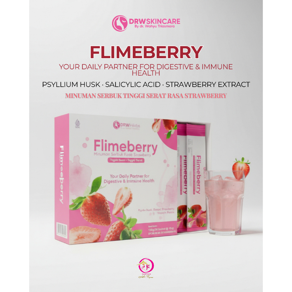 Drw Skincare Flimeberry 1 box isi 10pcs || minuman tinggi serat untuk diet melancarkan pencernaan do