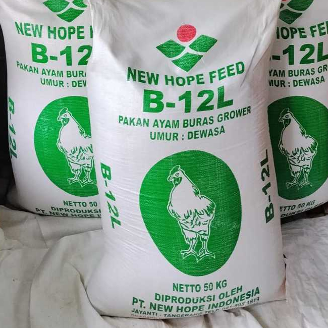Pur Pakan Ayam Buras B12L Grower Isi 2 pak  Pur Pakan Pakan Ayam Buras Kemasan  1kg