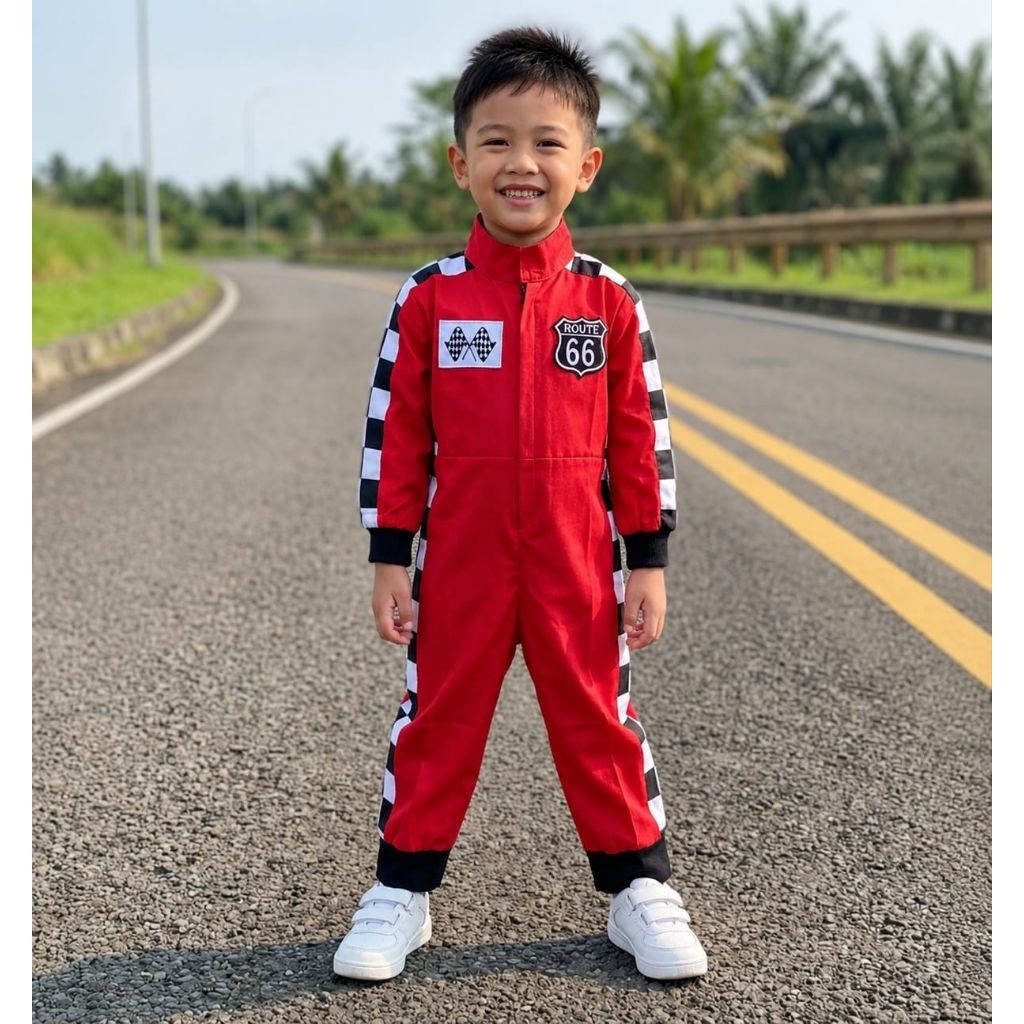 wearpack pembalap anak/kostum pembalap anak/baju pembalap anak/jumper pembalap anak/jumsuit pembalap