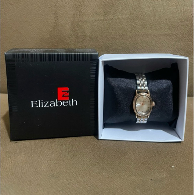 PRELOVED Elizabeth – Jam Tangan Wanita | Chain Strap 2201-0850 Silver-Rose