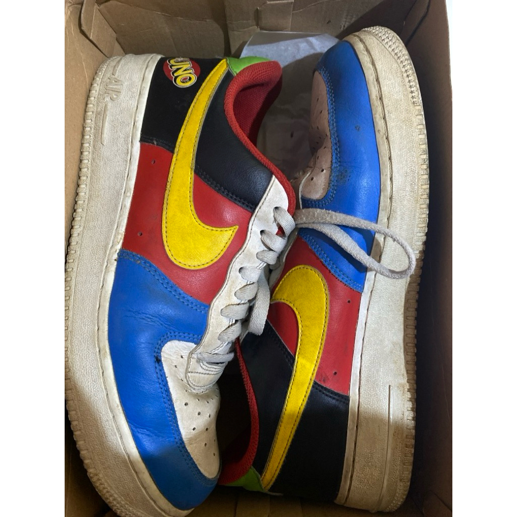 Preloved Nike Air Force 1 UNO edition 50th anniversary uk 44.5 Original 100%