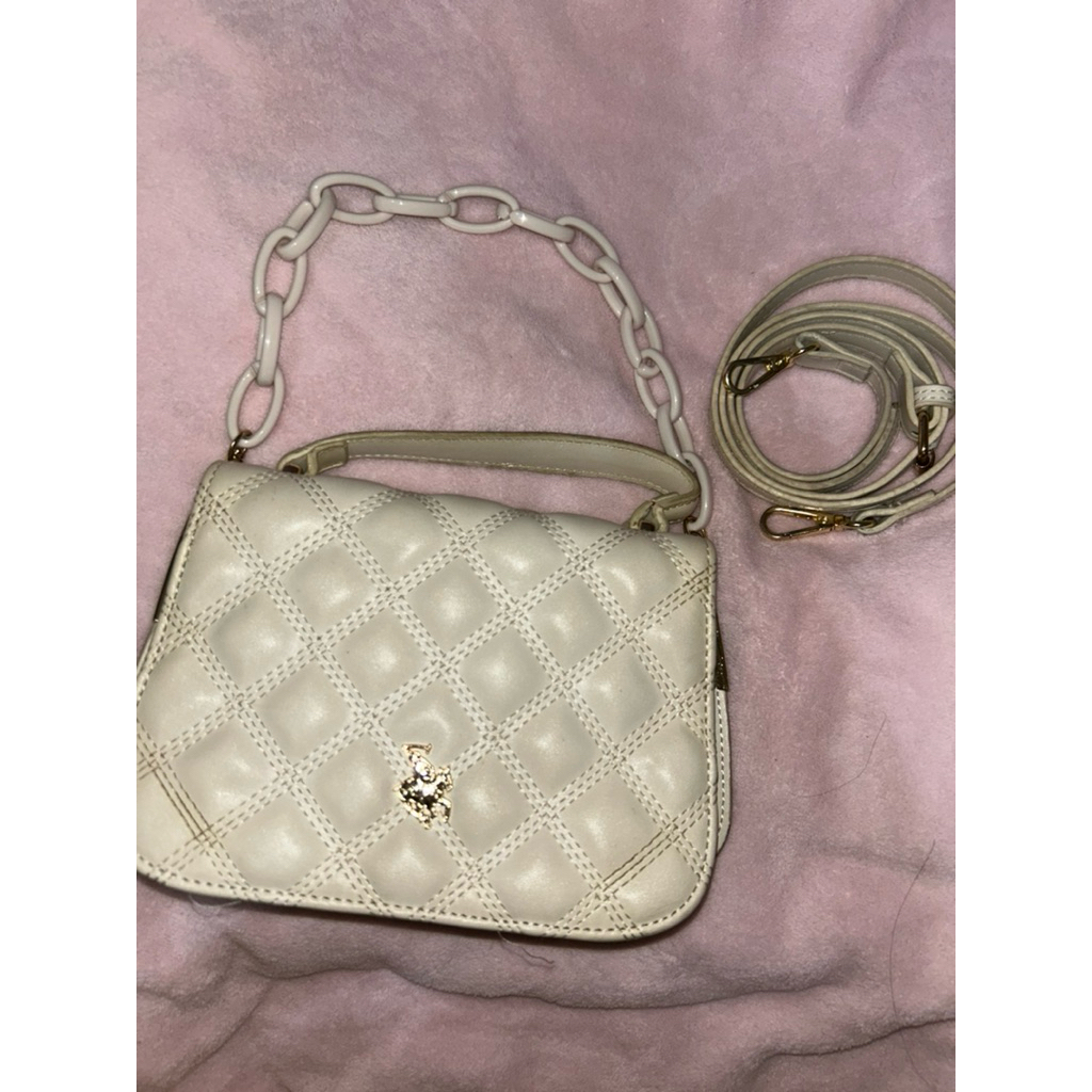 Sling bag Hand bag Putih Swiss polo original preloved