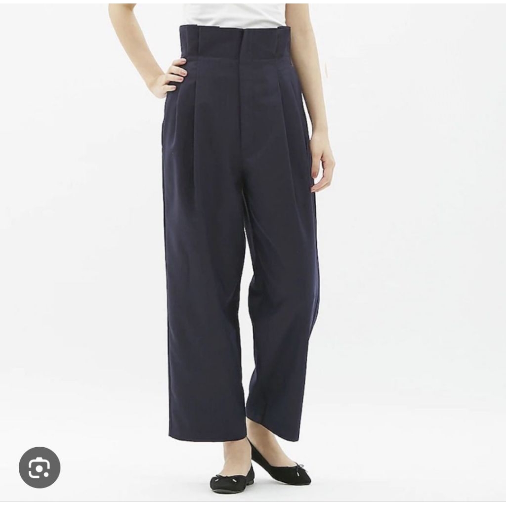 GU PAPERBAG WIDE PANTS