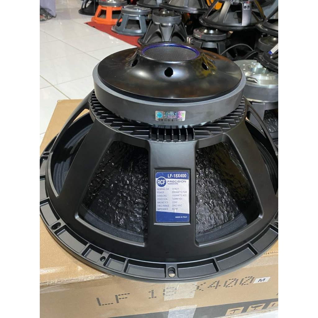 Speaker Komponen 18 inch / RCF 18X400 - 18P300 VC 4 Inch Coating Kulit Jeruk/ Subwoofer 18 inch Mura