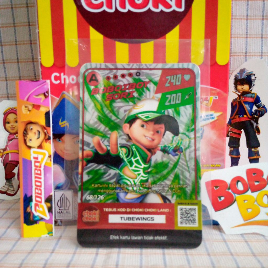 Kartu Boboiboy Sori – Choki Choki | Monsta Galaxy Card | Original Card