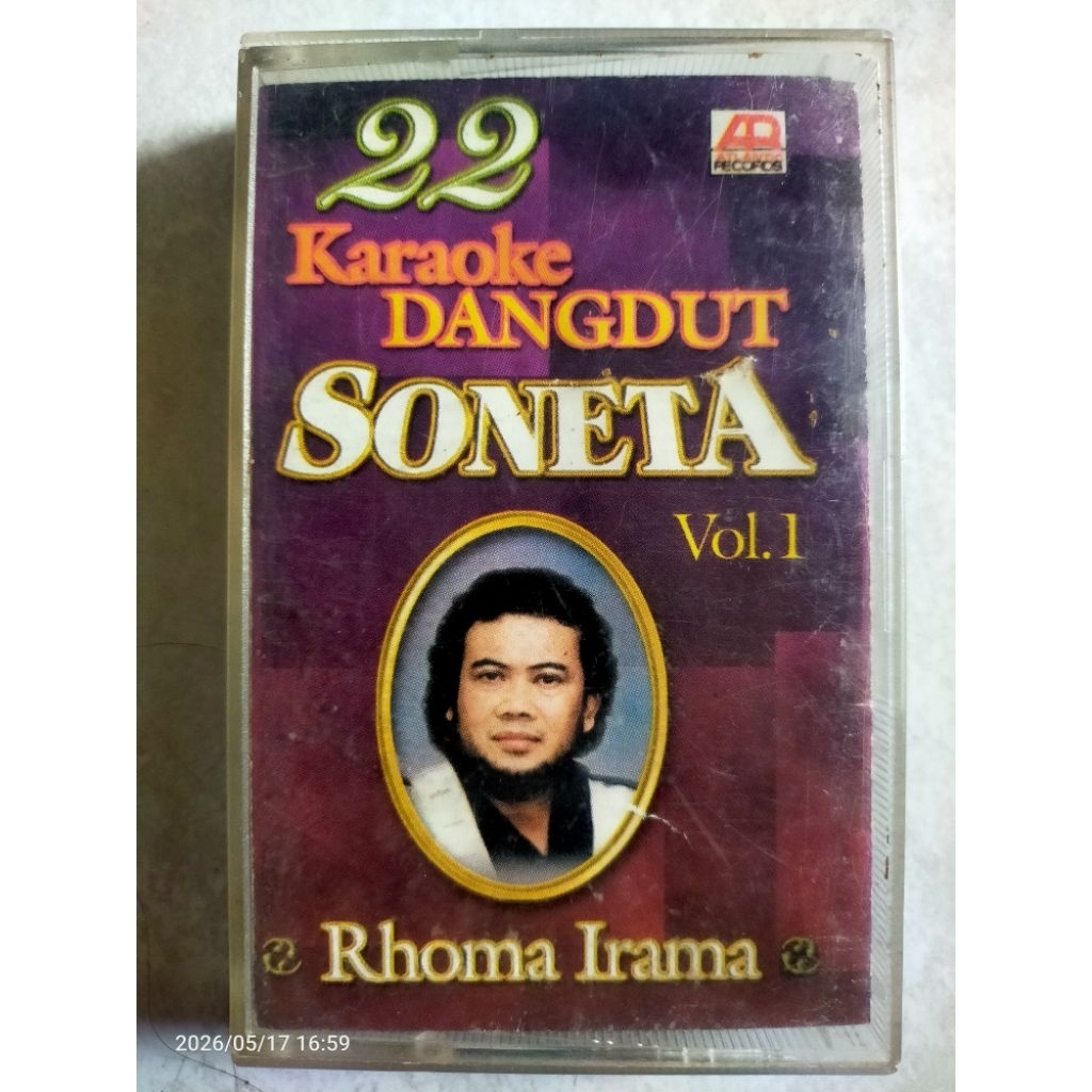 kaset pita jadul RHOMA IRAMA "22 karaoke dangdut soneta vol.1"