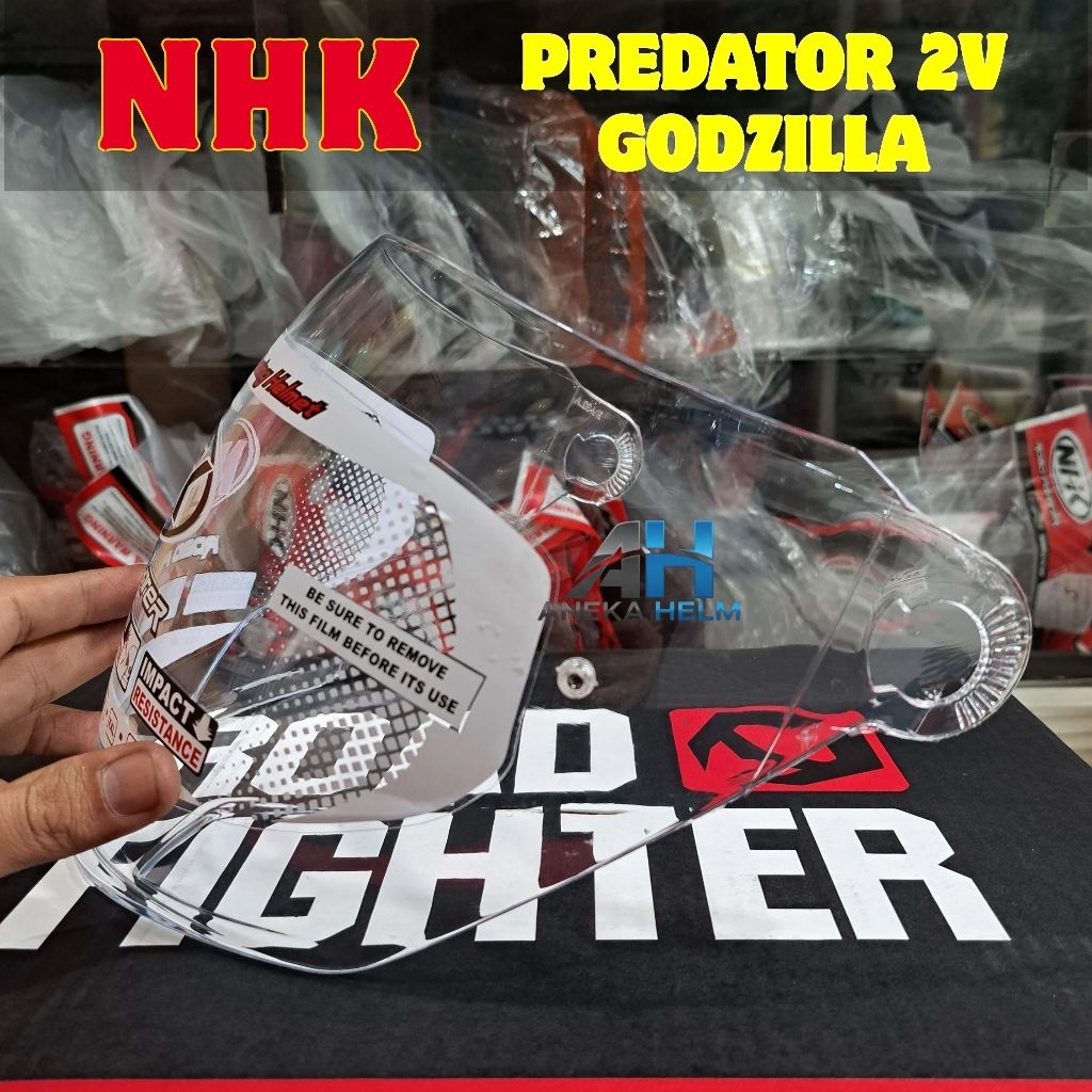 original kaca helm nhk predator 2visor predator crypton nhk godzilla