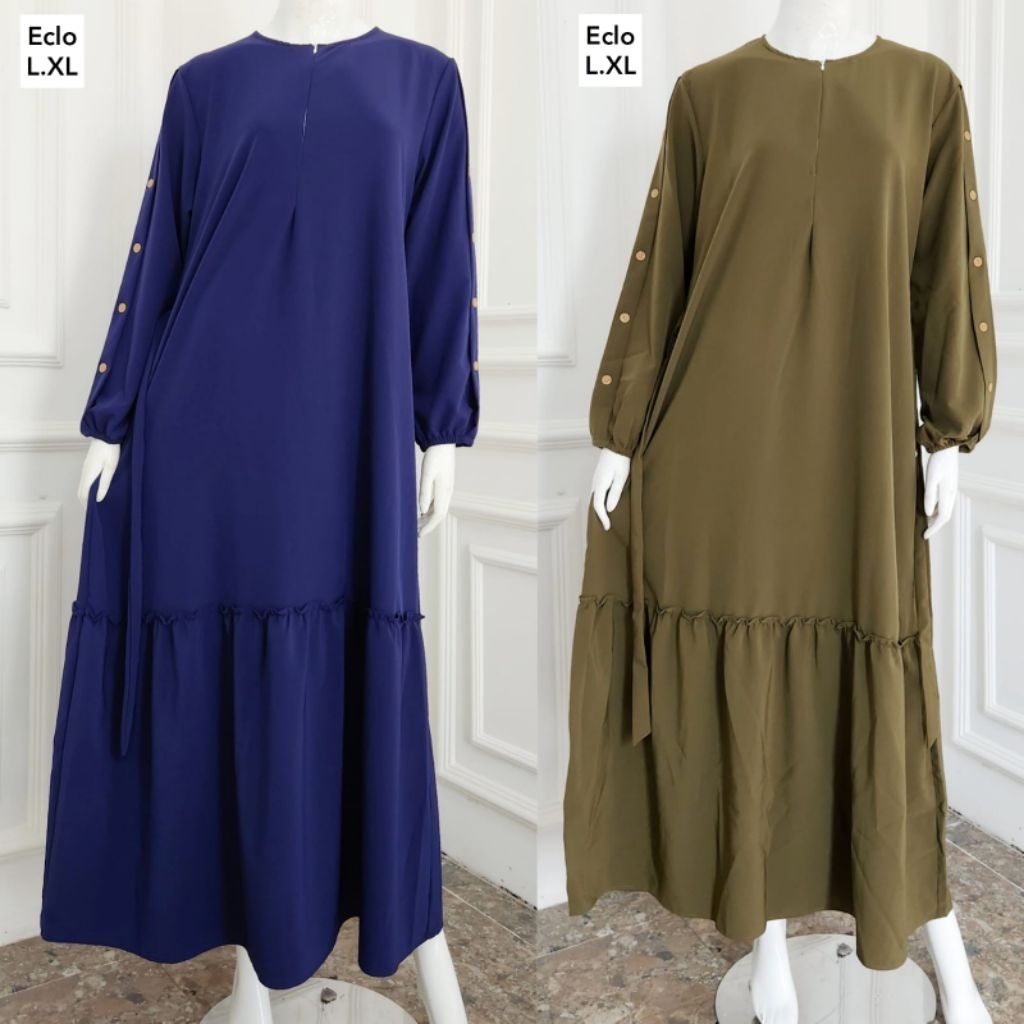 gamis eclo & nibras 100% oray