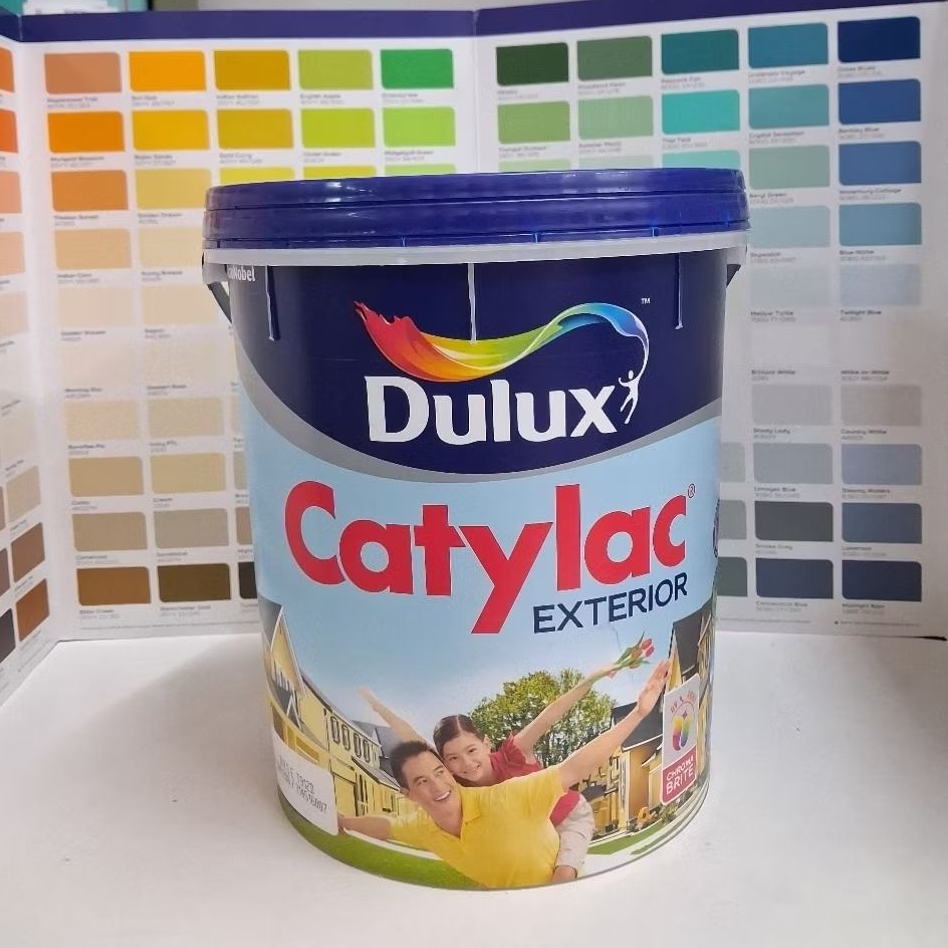 CAT TEMBOK LUAR/CAT TEMBOK EKSTERIOR/CAT TEMBOK LUAR DULUX CATYLAC EXTERIOR 5 KG