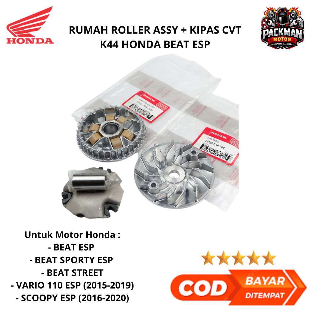 rumah roller beat fi - rumah roller beat fi k44 ori Packman motor
