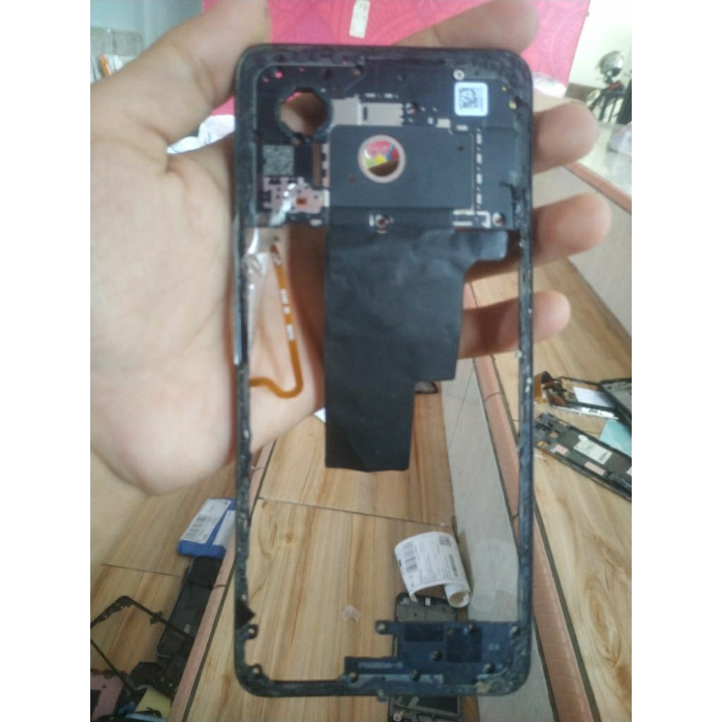 bazzel bekas oppo a3x tombol lengkap plus fingerprint ada patah bagian simtray