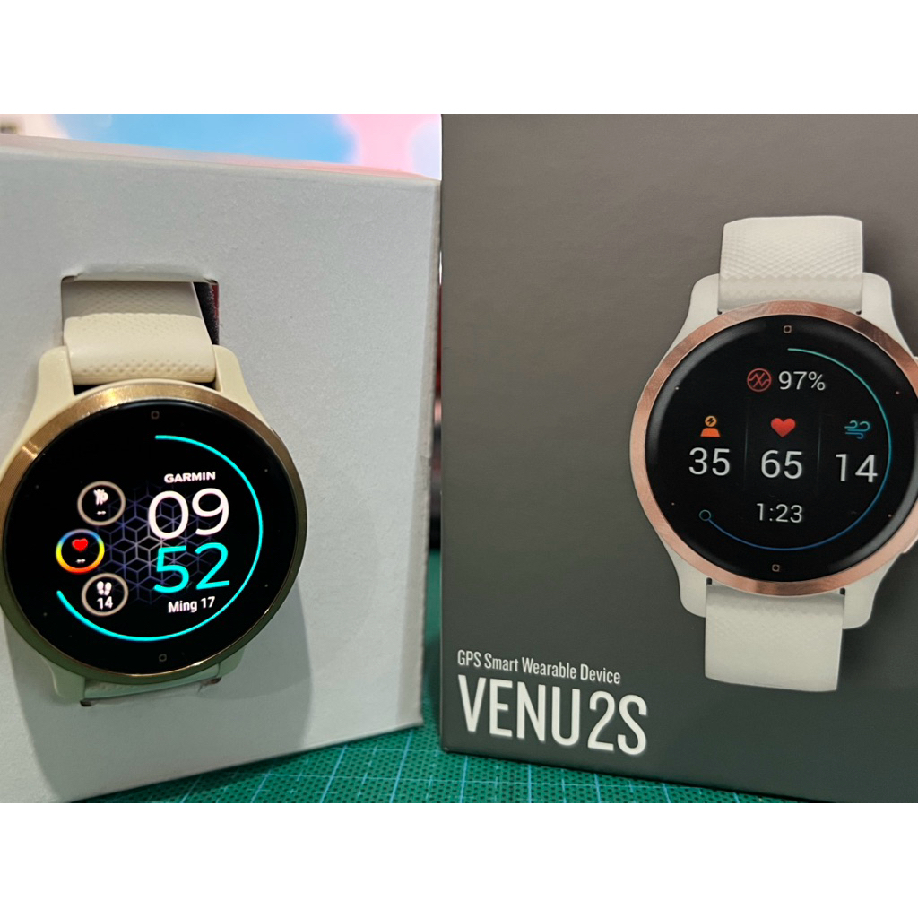 Preloved bekas jam tangan garmin putih smartwatch Venu 2 original
