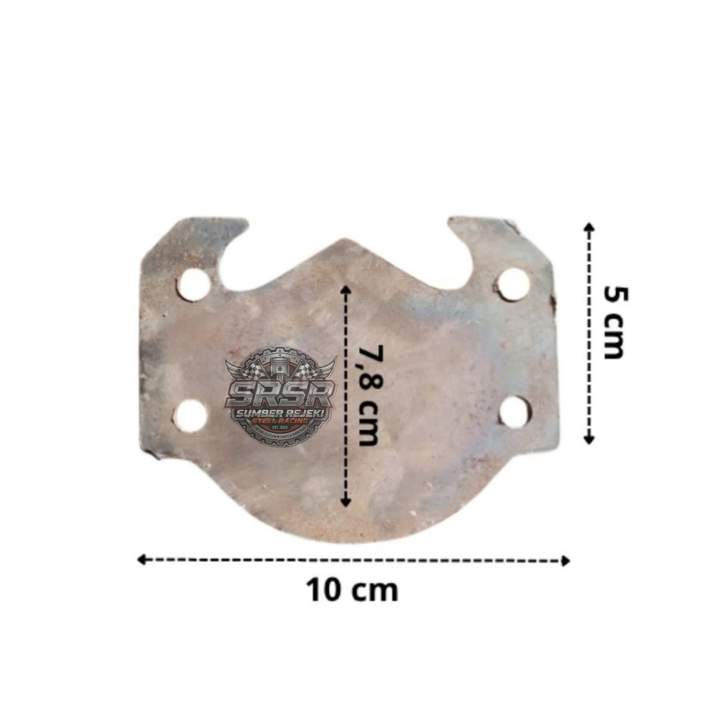 Adaptor Stang Trondol Model Batman Kuat Presisi Plat Besi 4mm Universal Bebek Matic