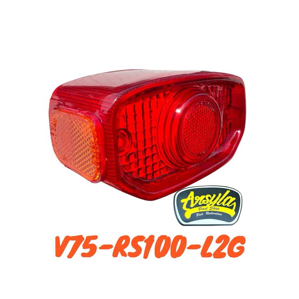 mika lampu stoplamp belakang yamaha v75 rs100 l2g std merah