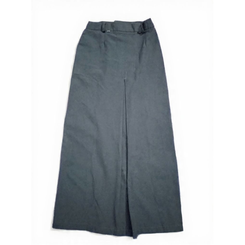 (preloved) rok span depan abu-abu SMA/SMK
