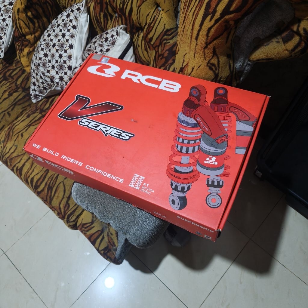 Shock RCB VD XMAX 350MM Original Ori 350 MM ShockBreaker Belakang Second Red Titanium Bekas Yamaha X