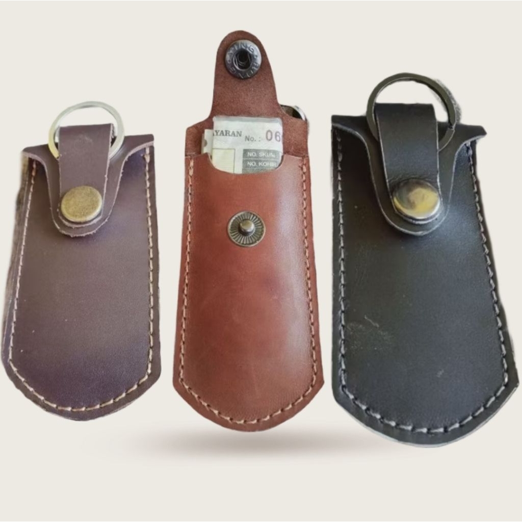 Dompet STNK kulit sapi asli sarung remot motor vario