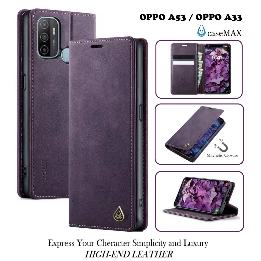 Flip Case OPPO A53 / OPPO A33 Case Wallet Kulit Casing Dompet Case Wallet Leather Flip Case OPPO A53