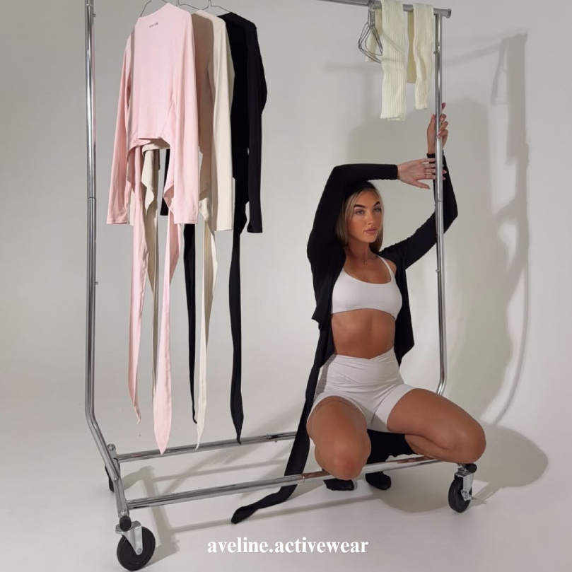 Aveline Activewear - Yoga Pilates Wrap Top Lycra Spandex Premium