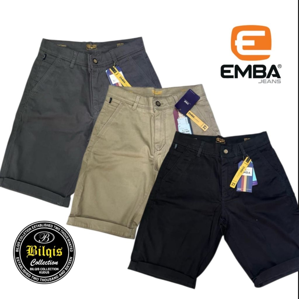 celana pendek emba pria original
