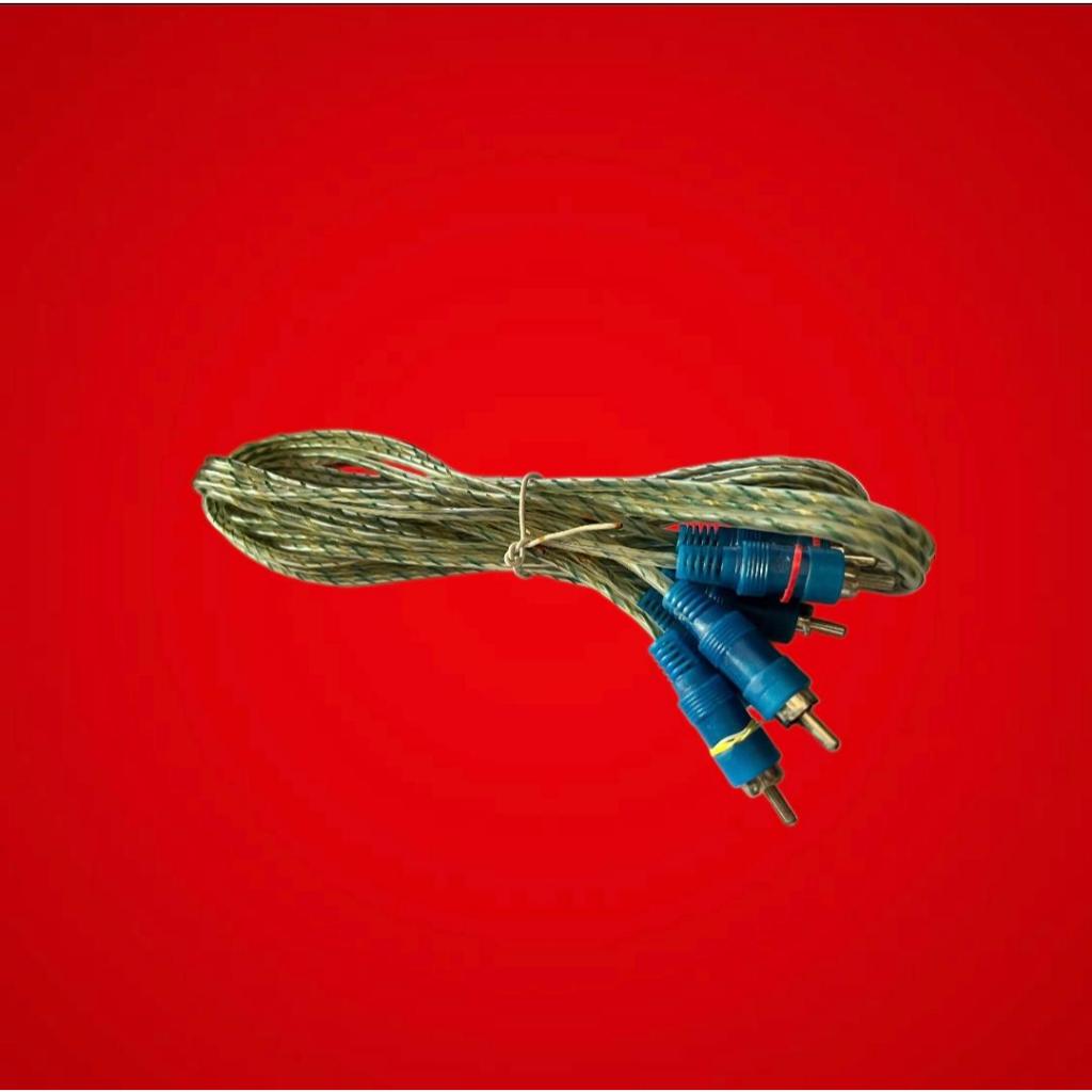 KABEL RCA TRANSPARAN 3 TO 3 MALE JACK RCA