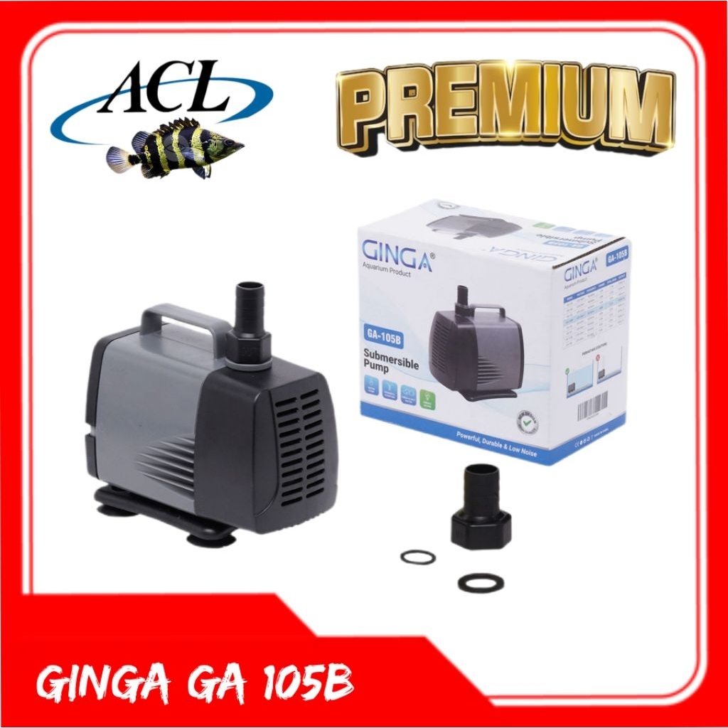 POMPA KOLAM IKAN GINGA GA 105B WATER PUMP KOLAM IKAN LOW WATT