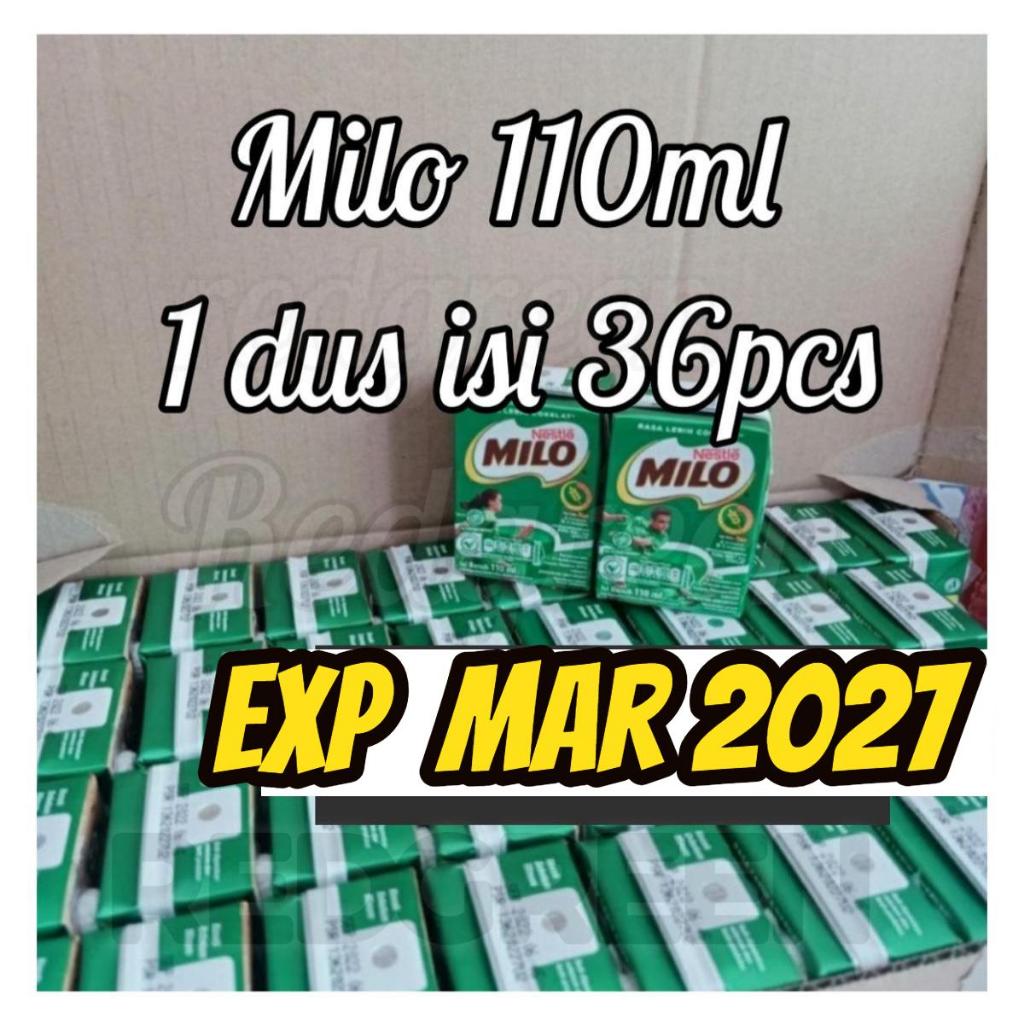 Susu Milo 1 dus 110 ml isi 36 kotak active go 1 karton isi 36pcs 110ml