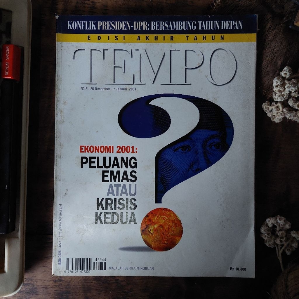 EKONOMI 2001 : PELUANG EMAS ATAU KRISIS KEDUA : Majalah Tempo Edisi Khusus 2019 [ORIGINAL]