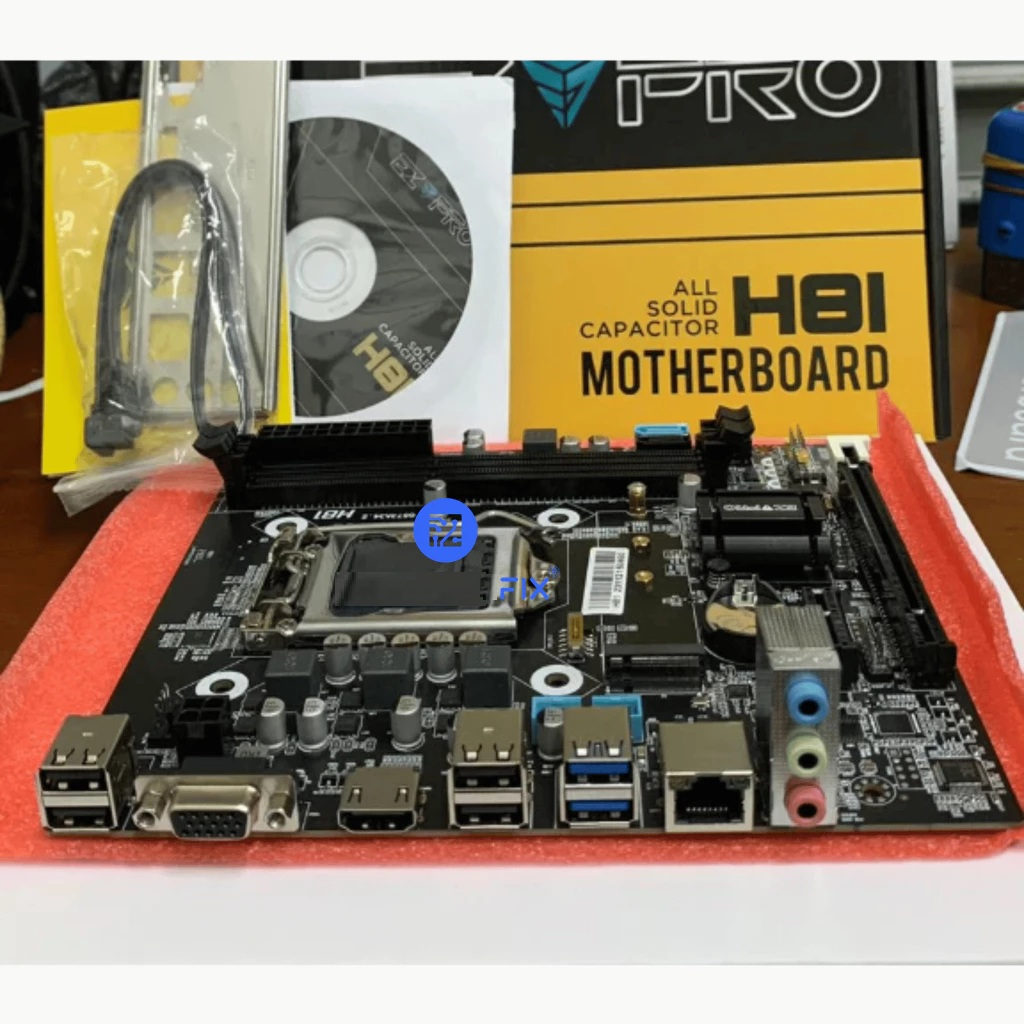 MOBO Mainboard Motherboard EZ PRO H81 H81M LGA 1150 support B85 Processor Intel Gen 4 Haswell