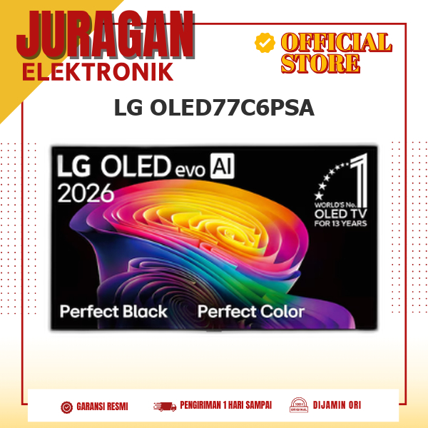 LG OLED77C6PSA Smart TV 77 Inch Dolby Vision evo AI  4K 120Hz OLED 77C6