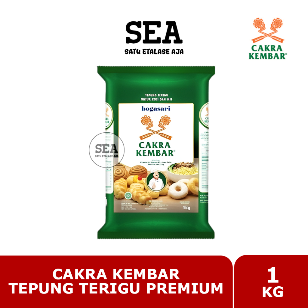 CAKRA KEMBAR Tepung Terigu 1000g | Tepung Terigu CAKRA KEMBAR 1000gr | CAKRA KEMBAR Tepung Terigu Pr
