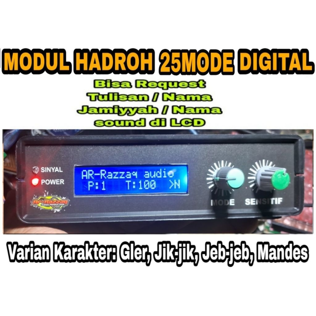 DM5 Modul Bass Hadroh Digital 25 Mode - No Delay - Sudah Ada Fitur Limiter box baru