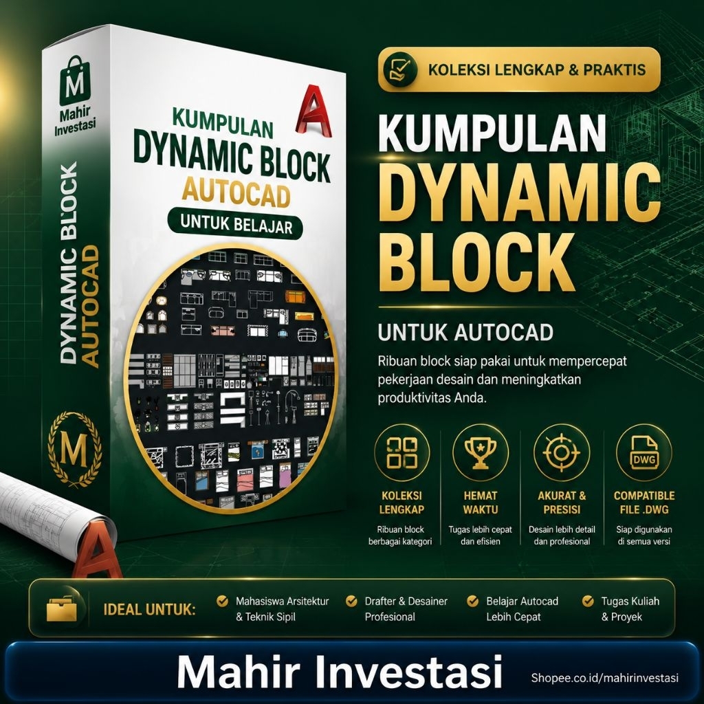 Kumpulan Dynamic Block for Autocad untuk belajar