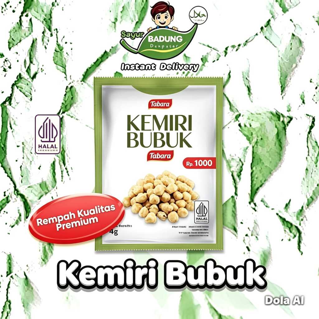 Kemiri Bubuk 4gr 1 sachet & 5 sachet