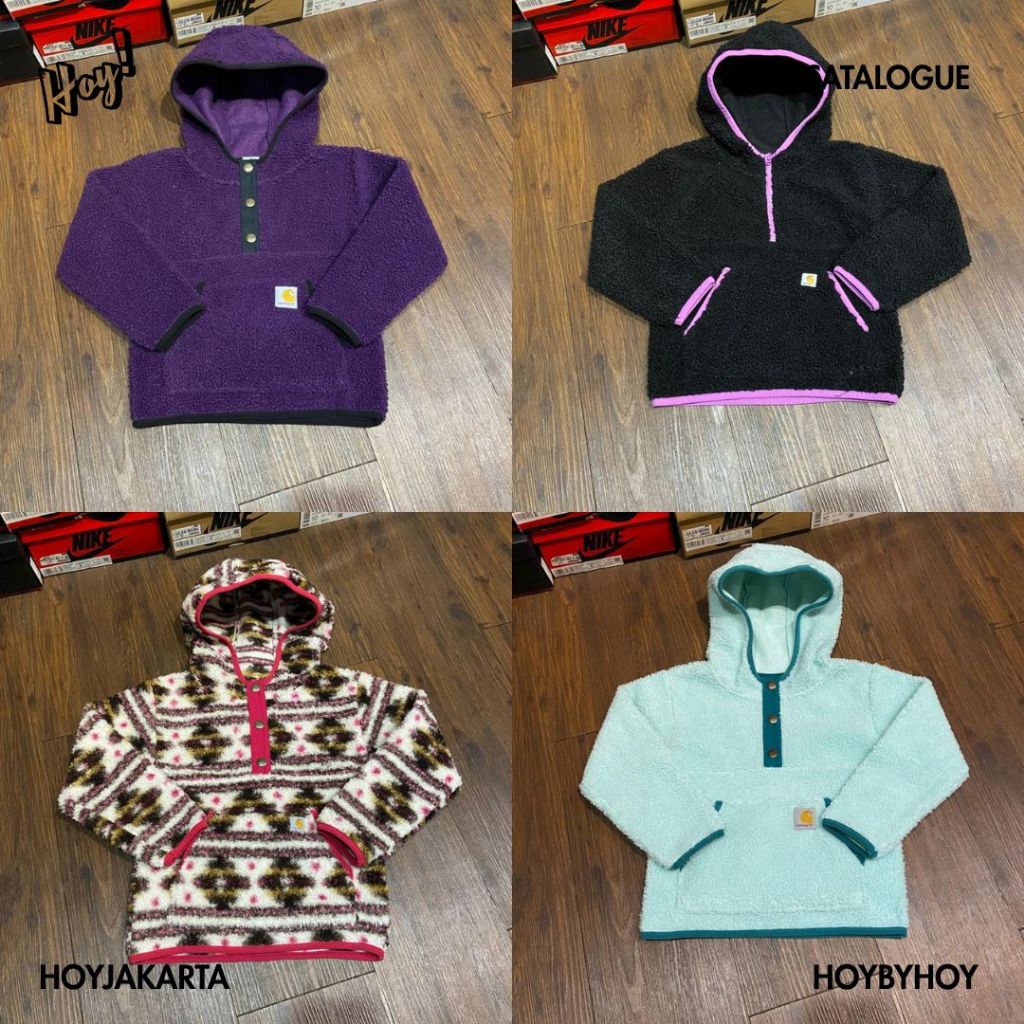 Kids Sherpa Half Zip Hoodie