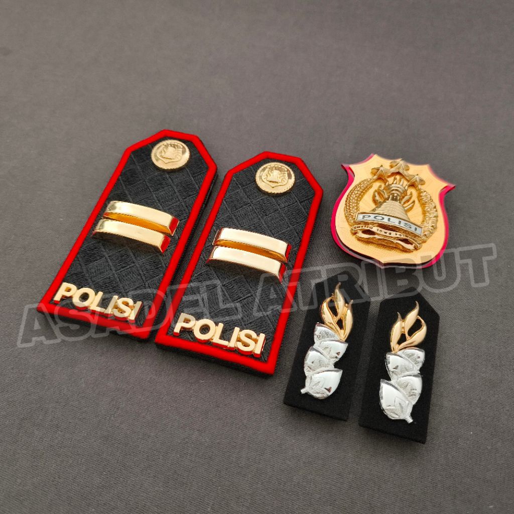 SET KOMPLIT PANGKAT IPTU PDU LIS MERAH / PANGKAT IPTU PDU POLRI / PANGKAT IPTU PDU LIS MERAH