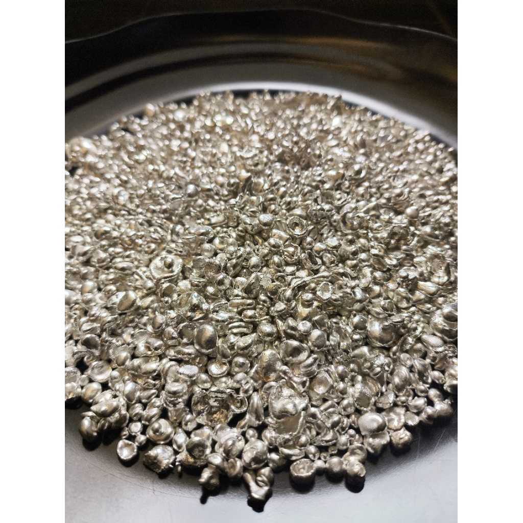 Perak Murni Granule 999 - Warna Putih Silver, Mudah Dibentuk, Siap Pakai