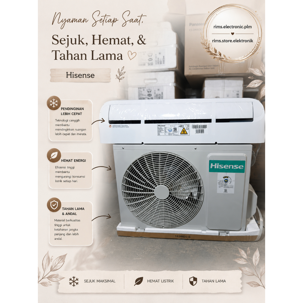 AC HISENSE 1/2 PK AN05CDG