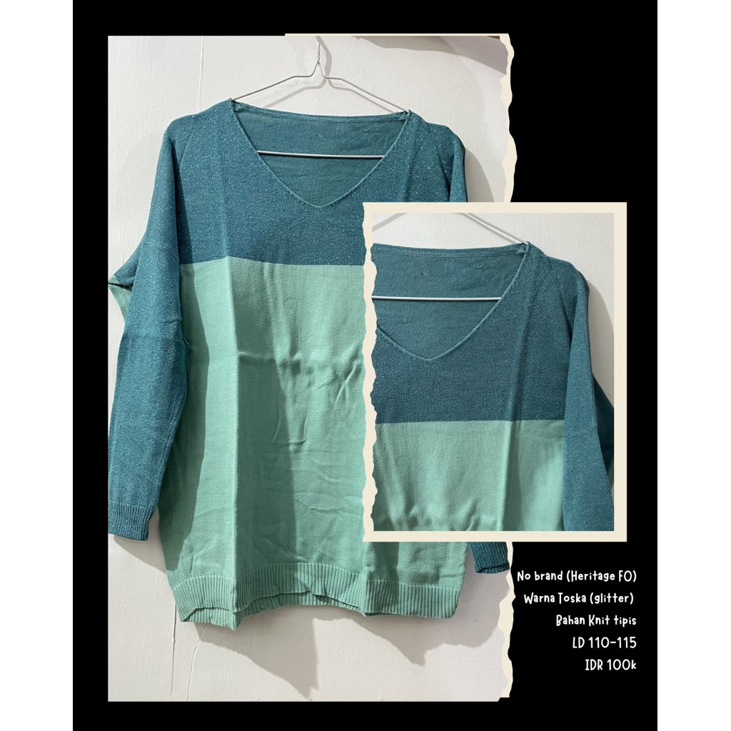 Preloved Knit | Preloved Top | Atasan Knit
