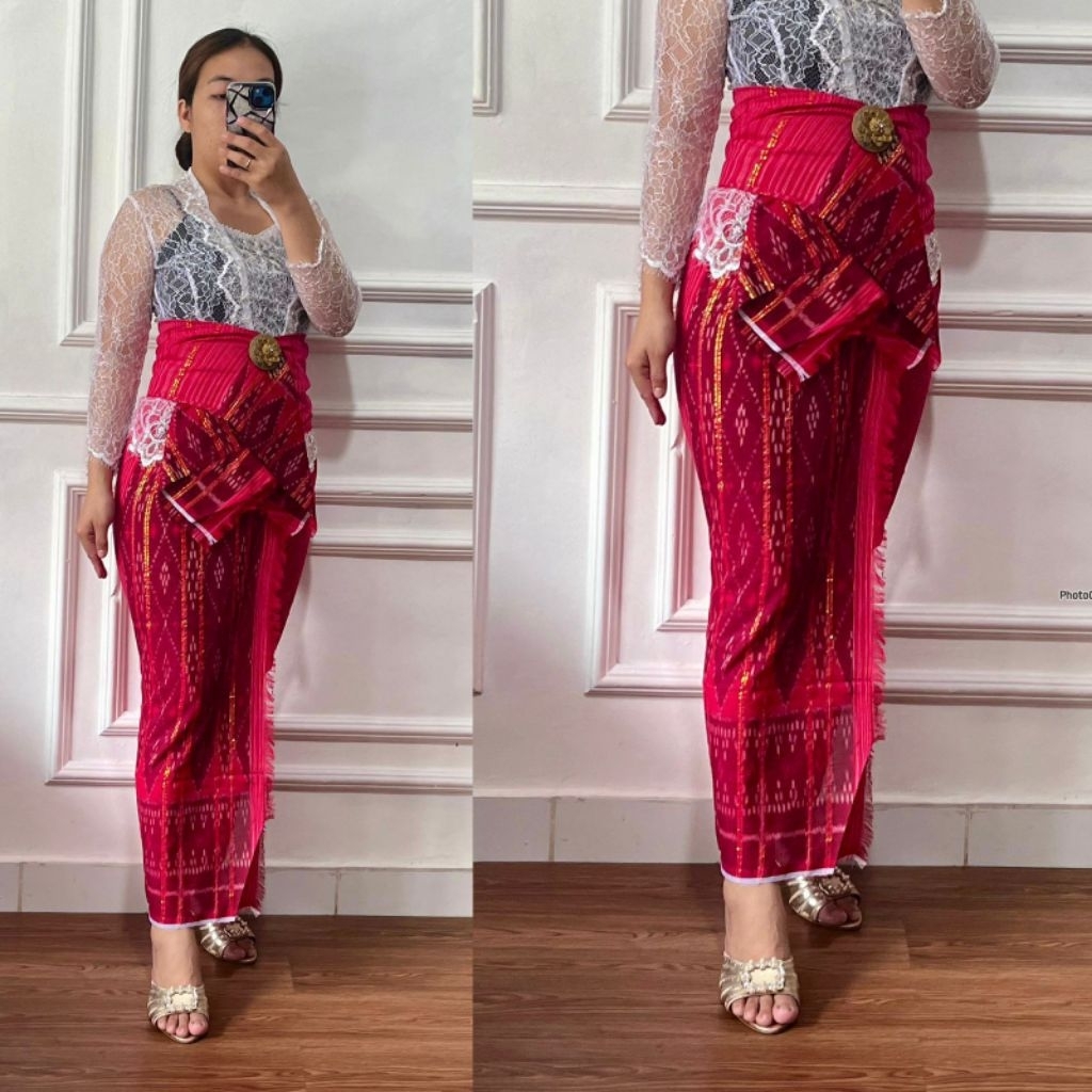New endek cepuk tumpal free selendang // Endek Tenun Bali